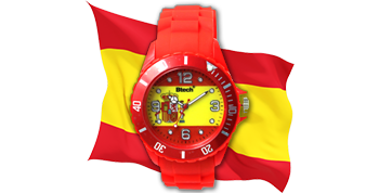 Btech BSW-6020 spanyol zászlós szilikon karóra