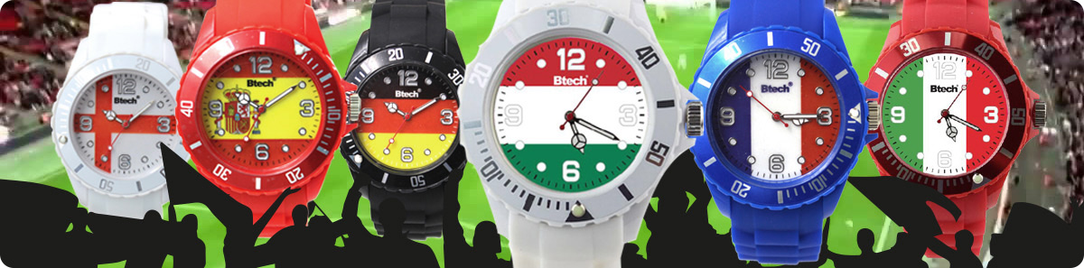 Btech silicone sports fan watches banner